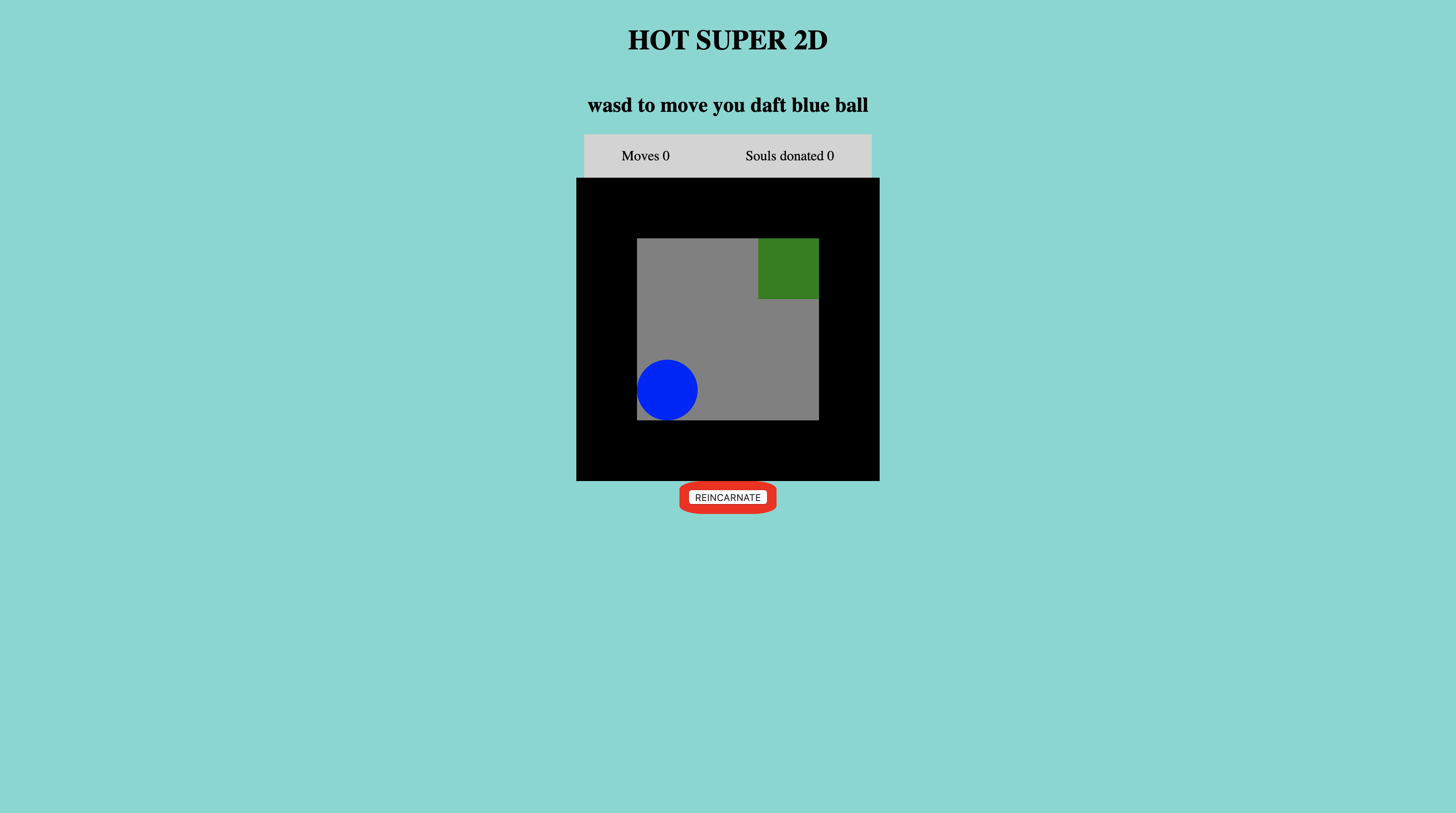 Image of a web game called Hot Super 2D